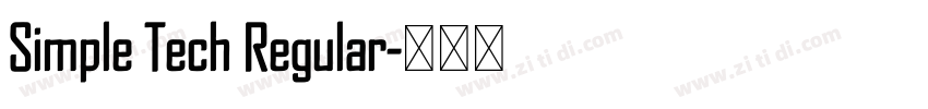 Simple Tech Regular字体转换 Simple Tech Regular字体转换
